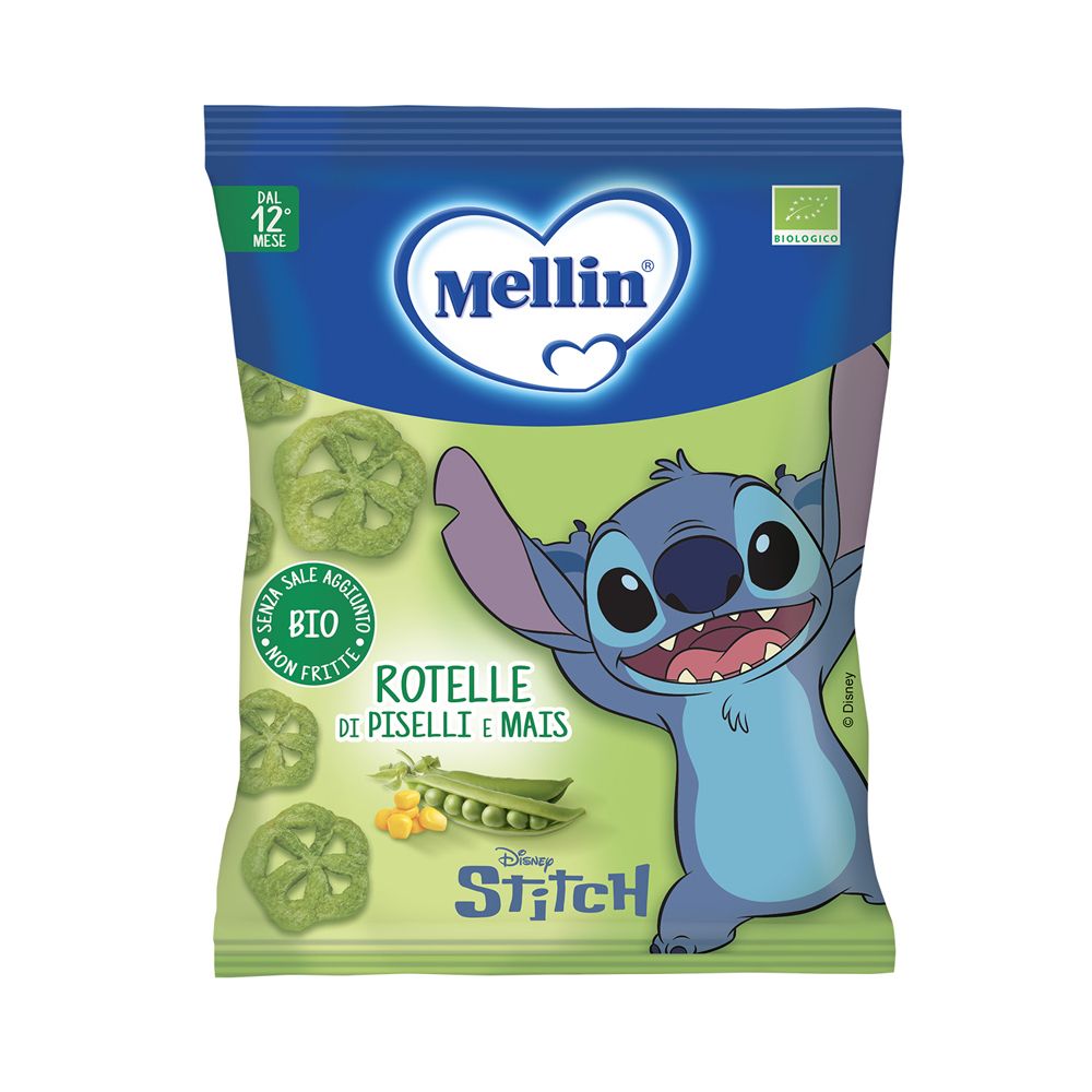 Mellin Snack Bio Rotelle Piselli 20 G