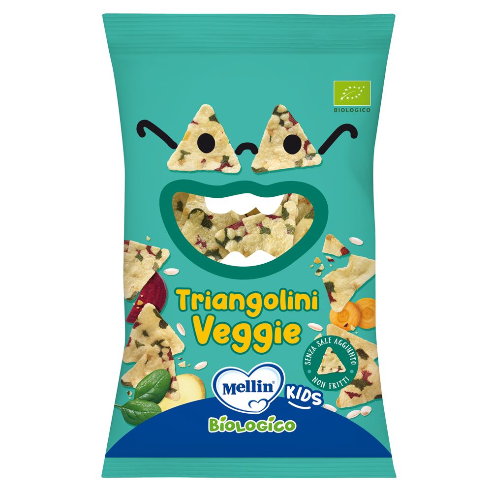 Mellin Snack Bio Triangolini Veggie 30 G