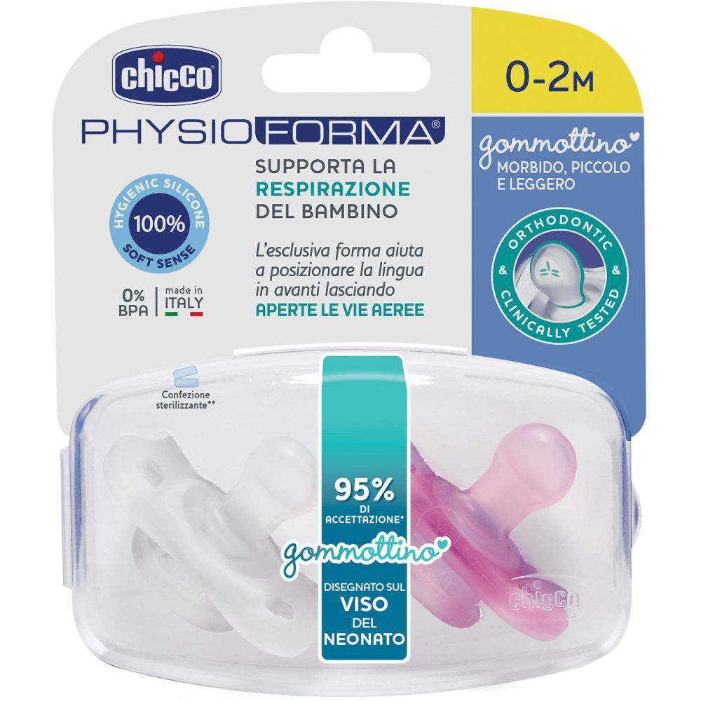 Chicco Gommottino Girl Silicone 0-2 Mesi 2 Pezzi Ita C