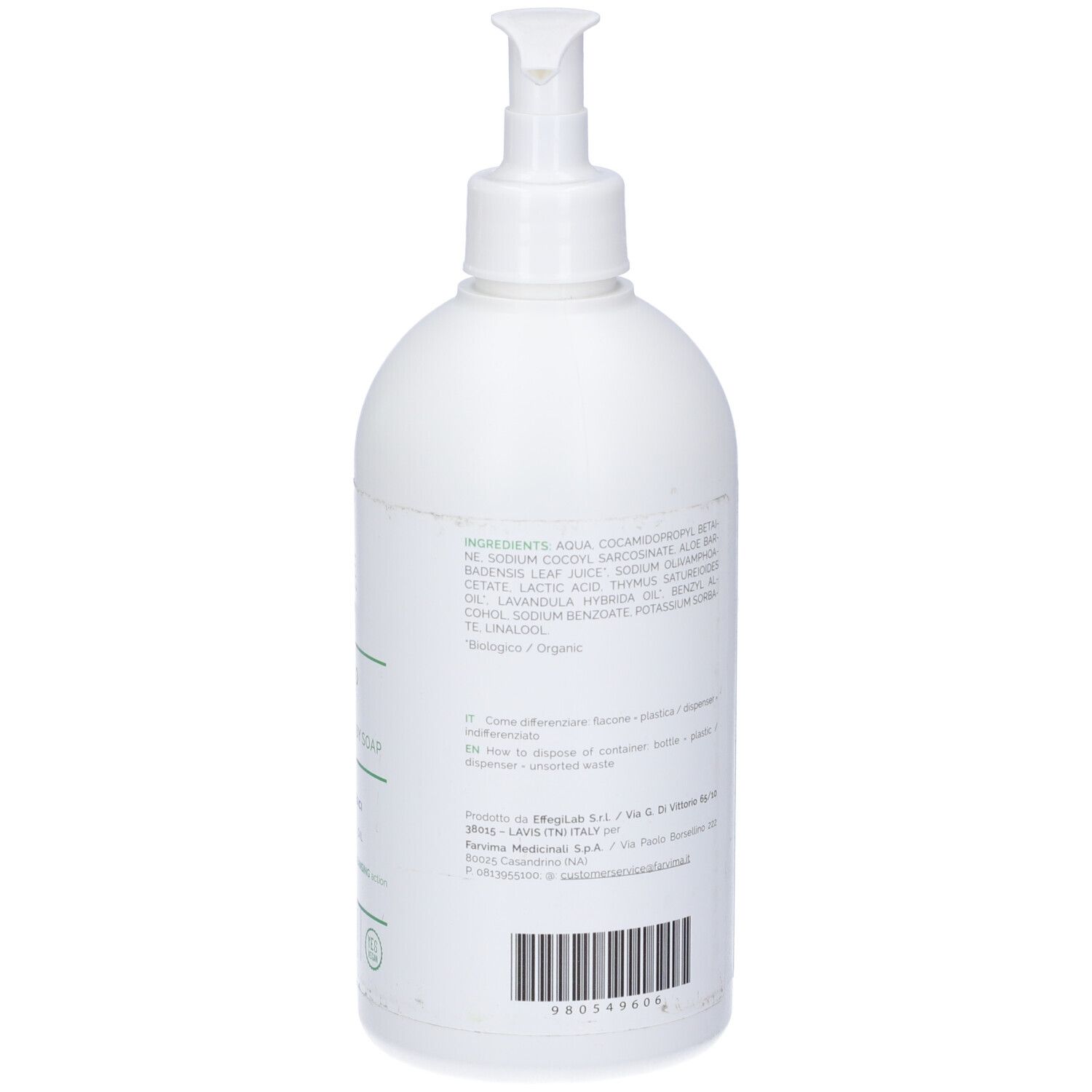 F Care Sapone Liquido Bio Igienizzante 500 Ml