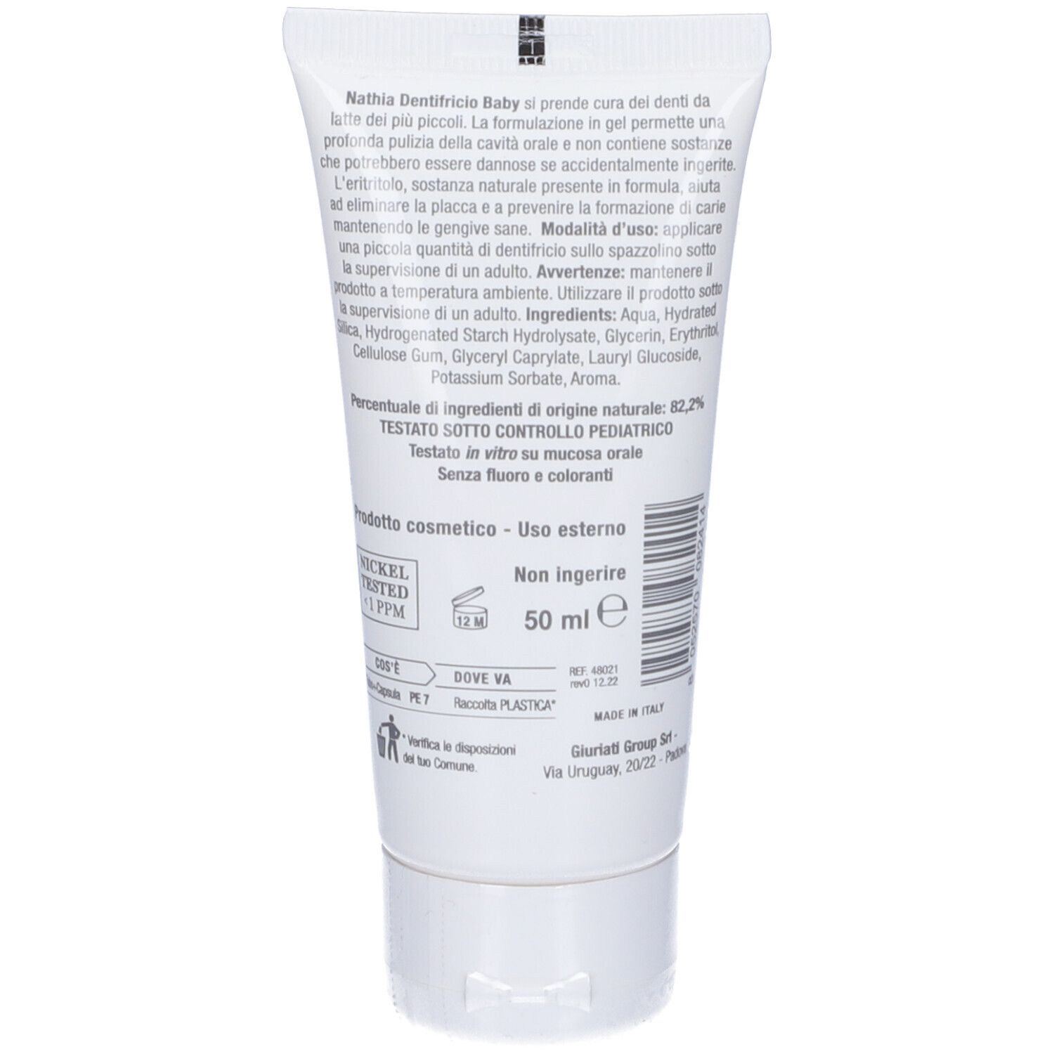 Nathia Baby Dentifricio Gusto Fragola