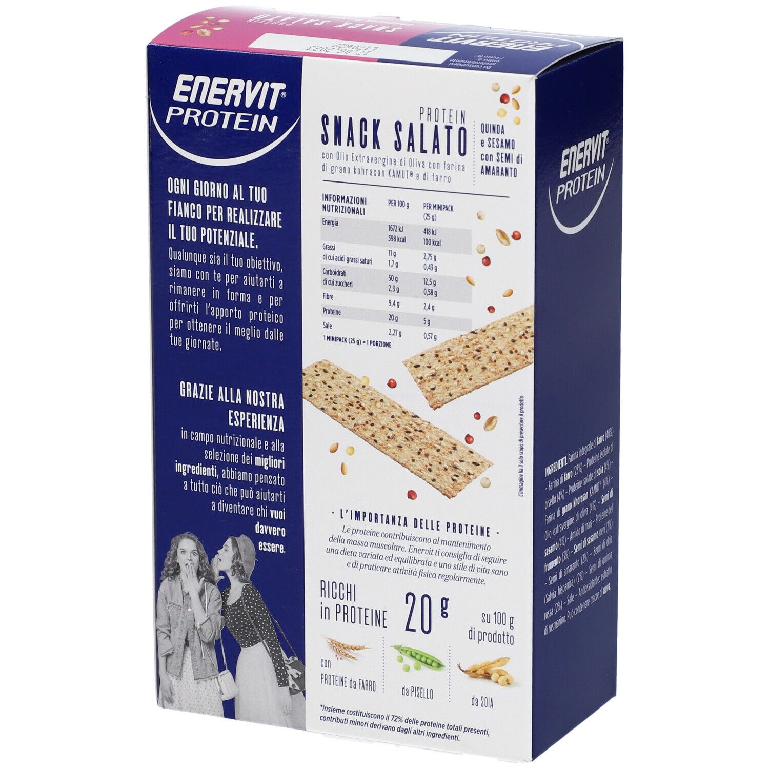 ENERVIT Crackers Quinoa e Sesamo