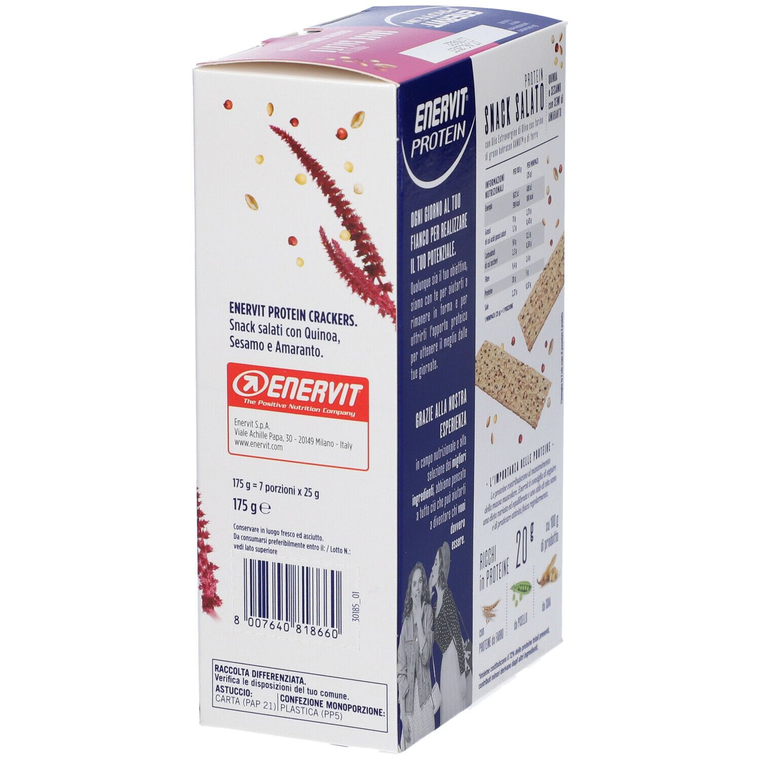 ENERVIT Crackers Quinoa e Sesamo