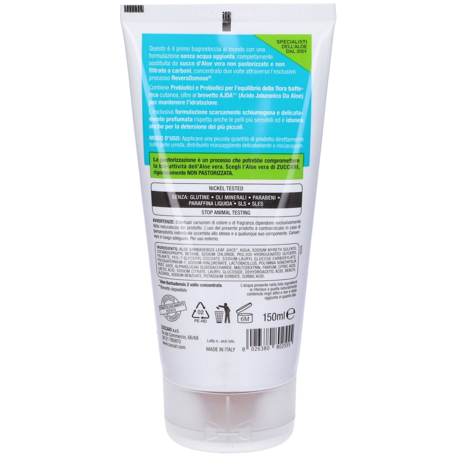 Aloevera2 Bagnodoccia Ultradelicato 150 Ml