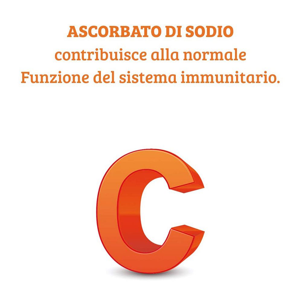 L'ascorbato di sodio contribuisce alla normale funzione del sistema immunitario. Grande 'C'.