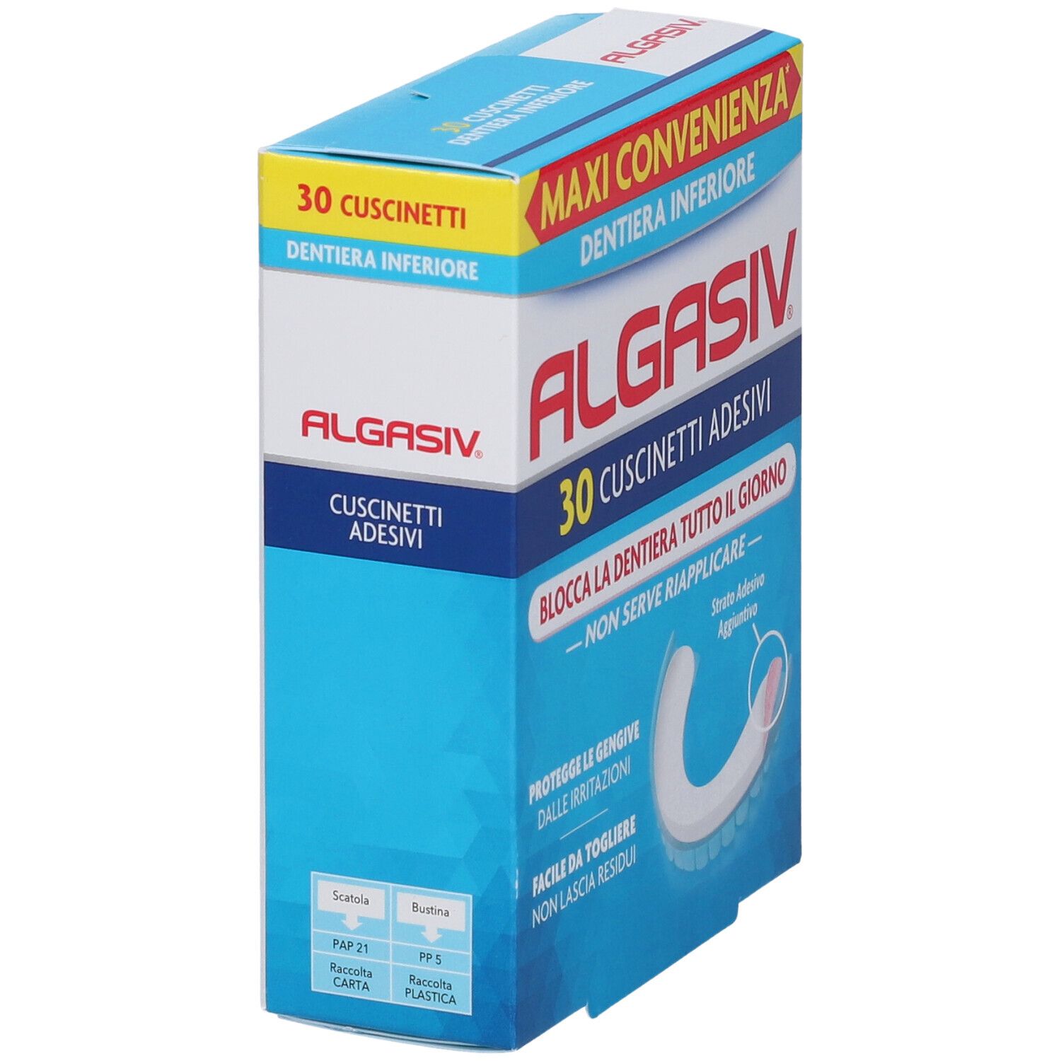 ALGASIV® Cuscinetti Adesivi Dentiera Inferiore