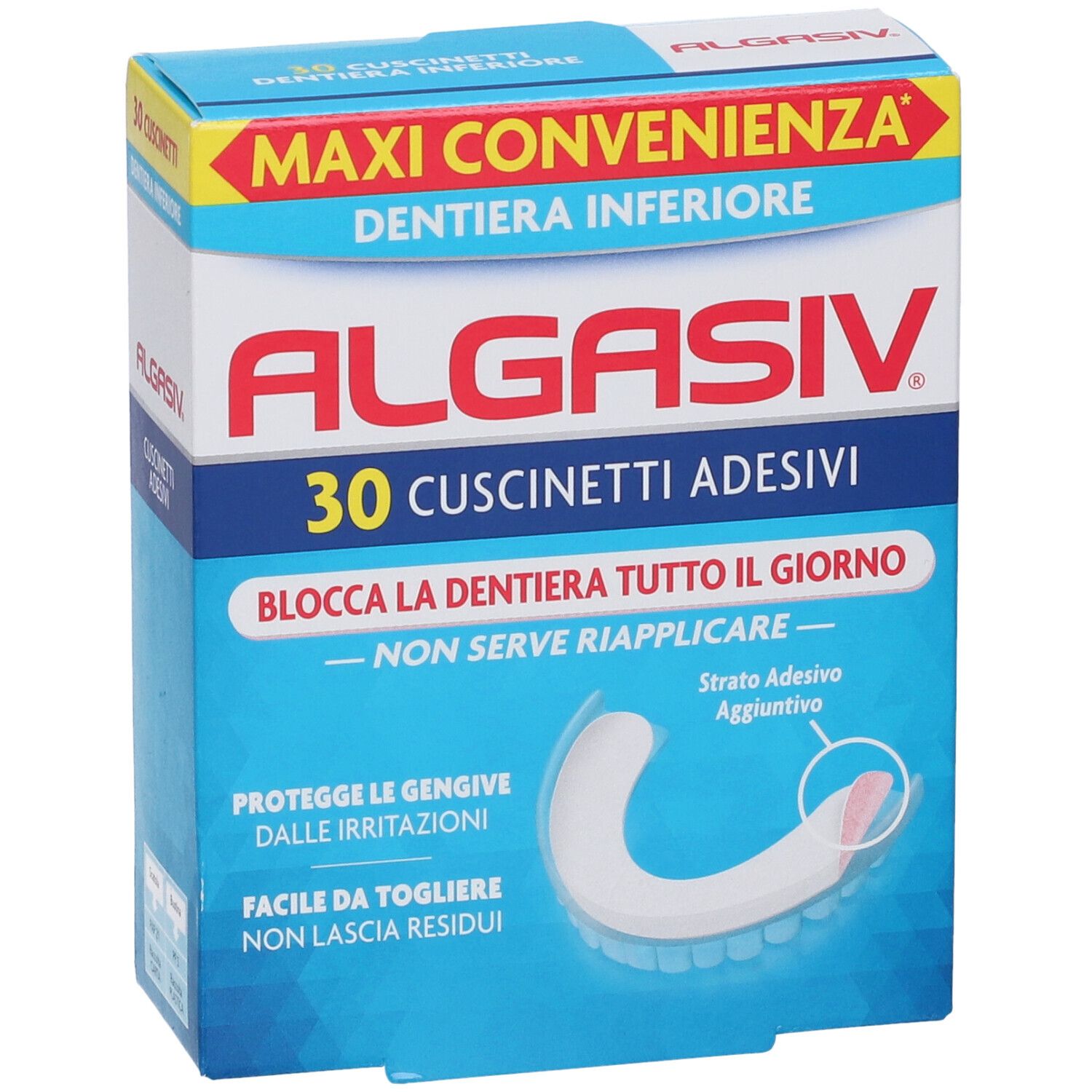 ALGASIV® Cuscinetti Adesivi Dentiera Inferiore