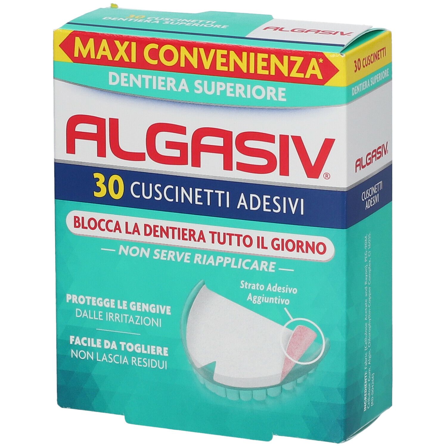 ALGASIV® Cuscinetti Adesivi Dentiera Superiore