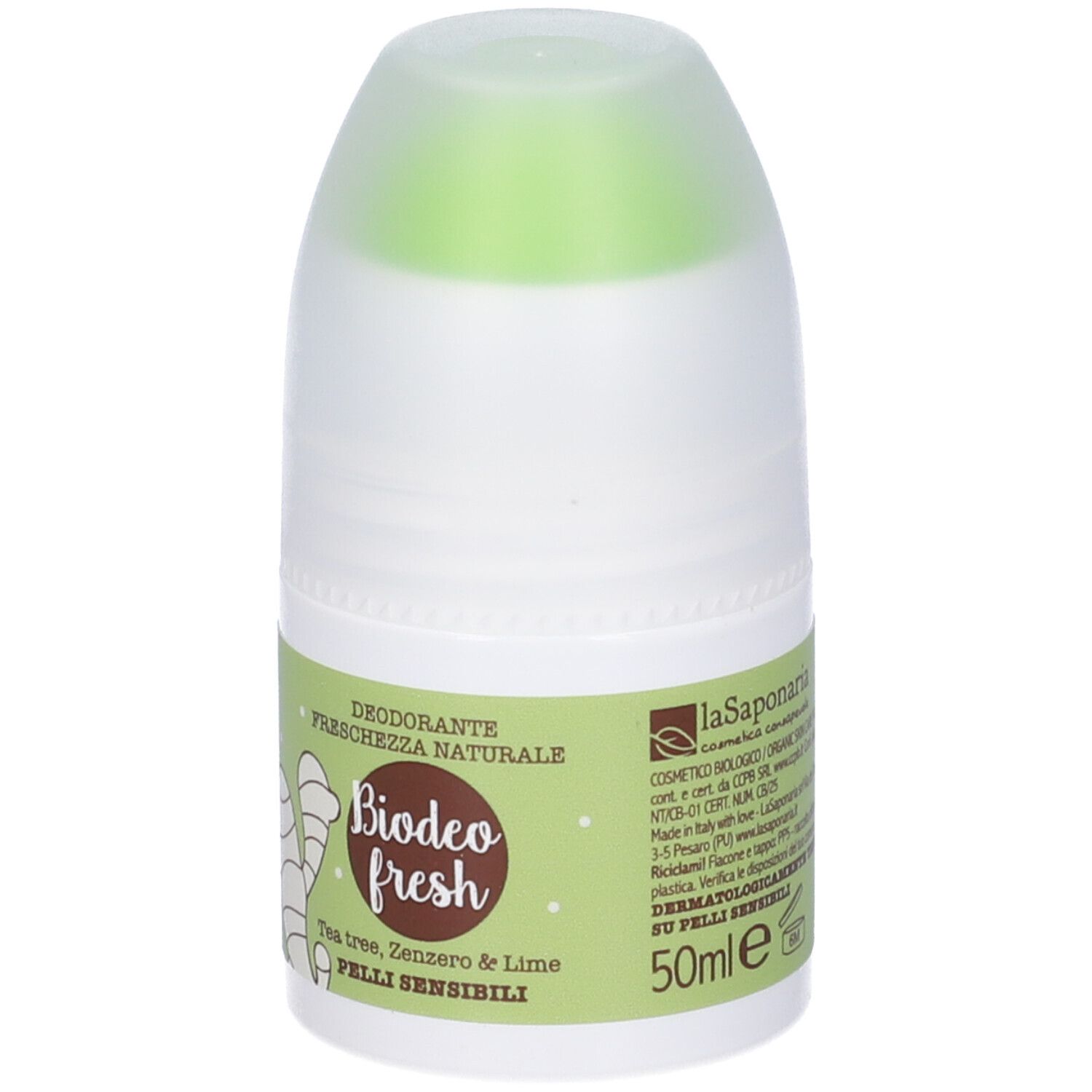 La Saponaria Biodeo Fresh Tea Tree/zenzero/lime