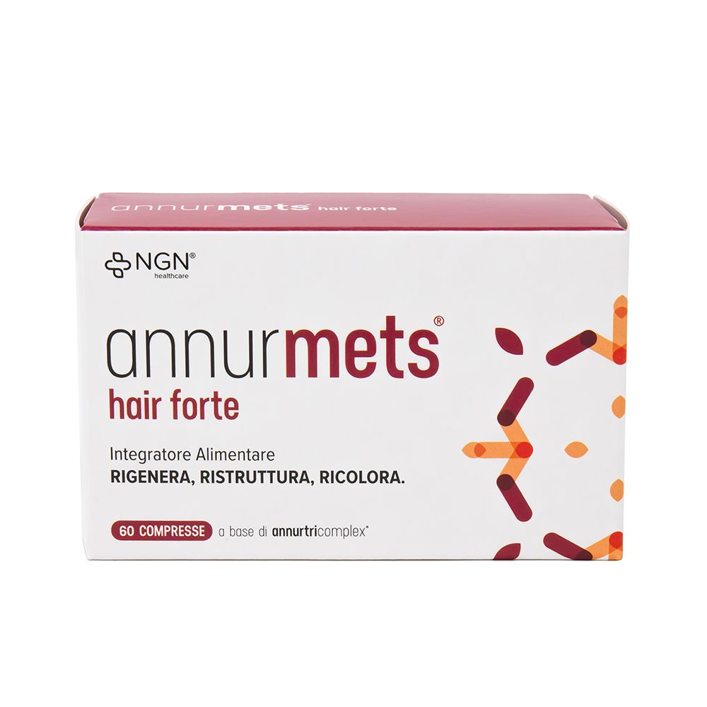Annurmets Hair Forte, integratore alimentare per capelli e unghie, 60 capsule.