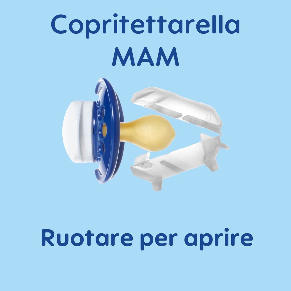 Succhietto MAM: simmetrico, piatto, 94% di accettazione.