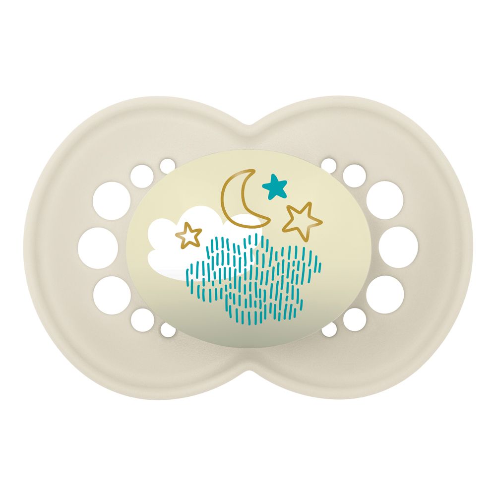 Mam Night Succhietto 6+ Mesi Silicone Doppio Neutro