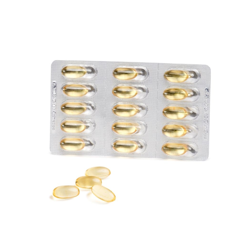 Blister OMEGOR Veg da 15 softgel e 3 softgel singoli.