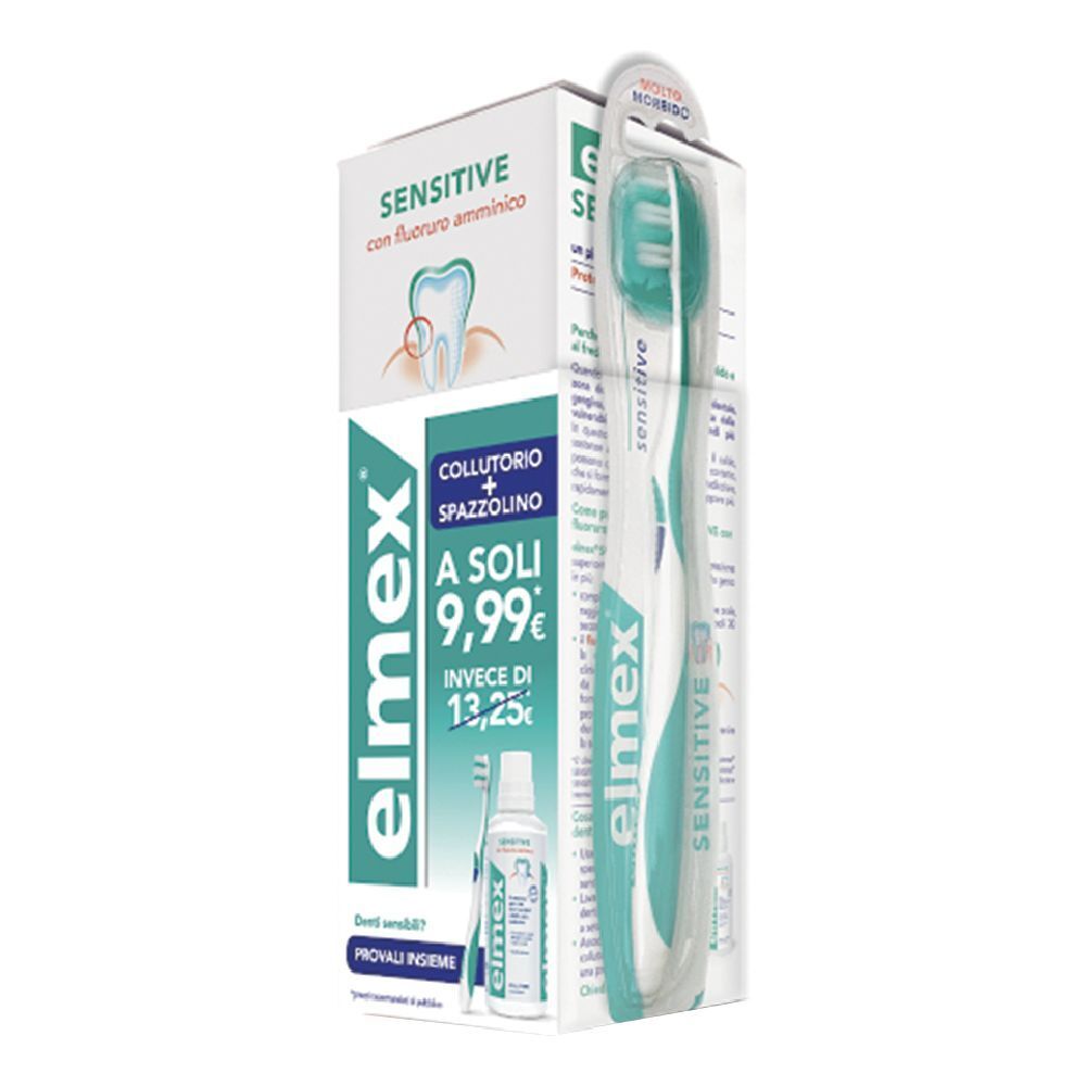 elmex® Sensitive Collutorio + Spazzolino