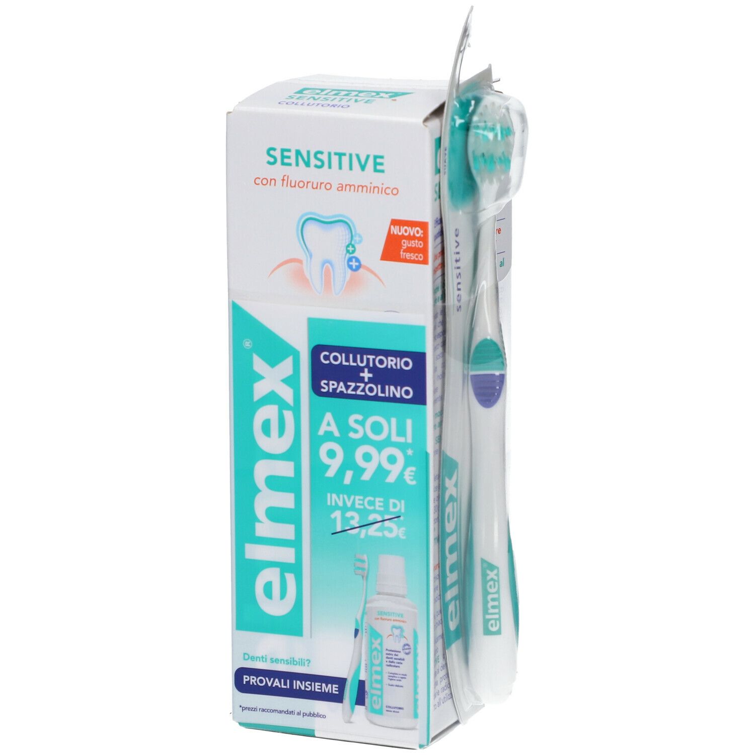 elmex® Sensitive Collutorio + Spazzolino