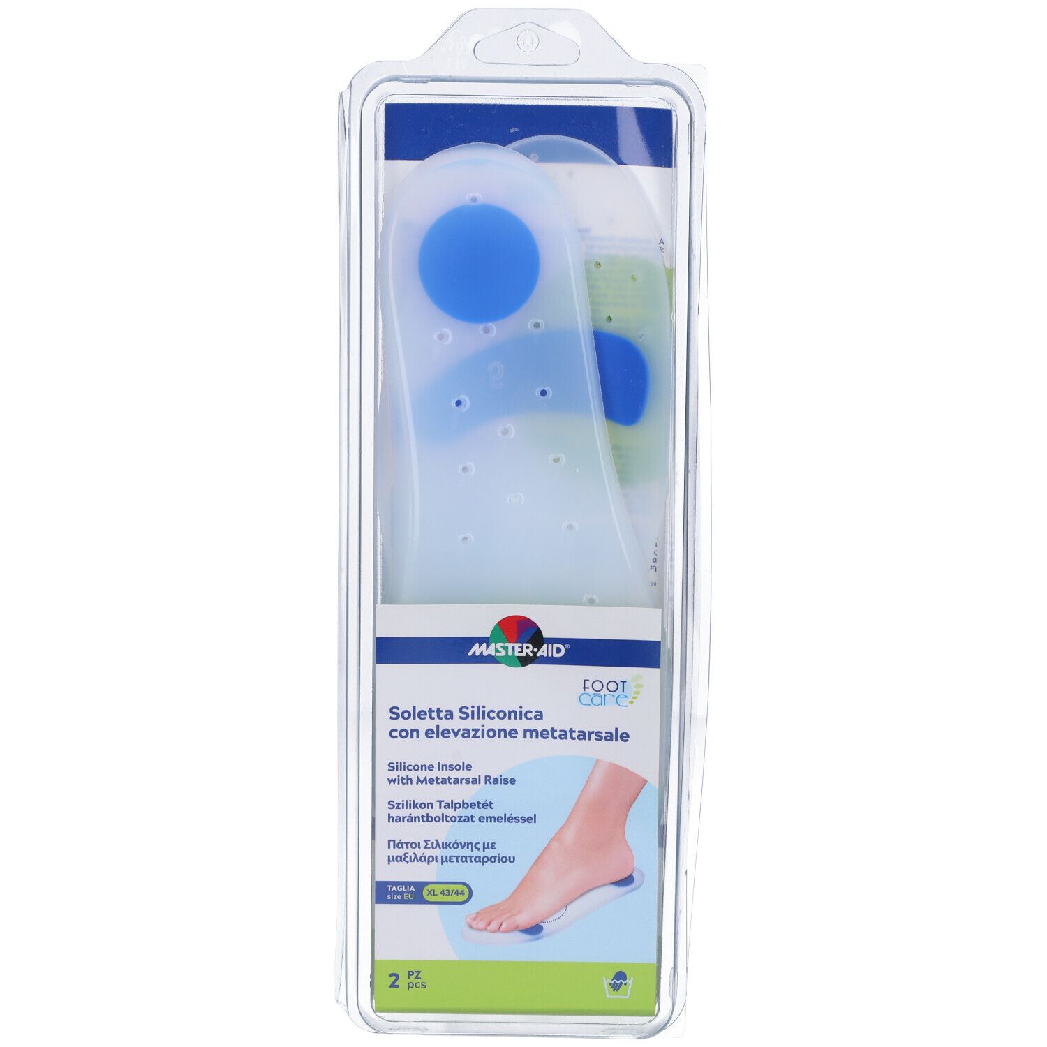 Master Aid Footcare Soletta Siliconica Misura XL - EU 43/44