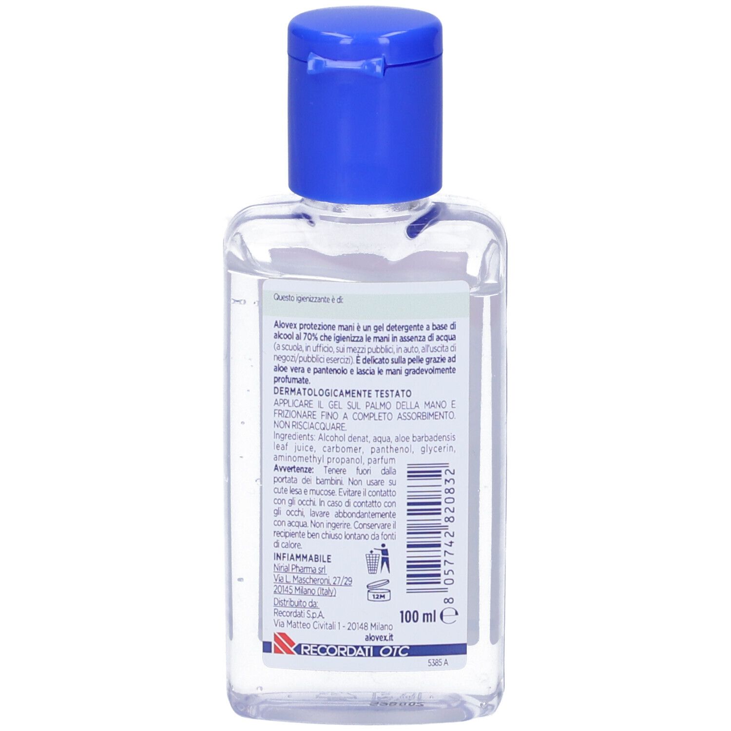 Alovex Protezione Mani Gel 100 Ml