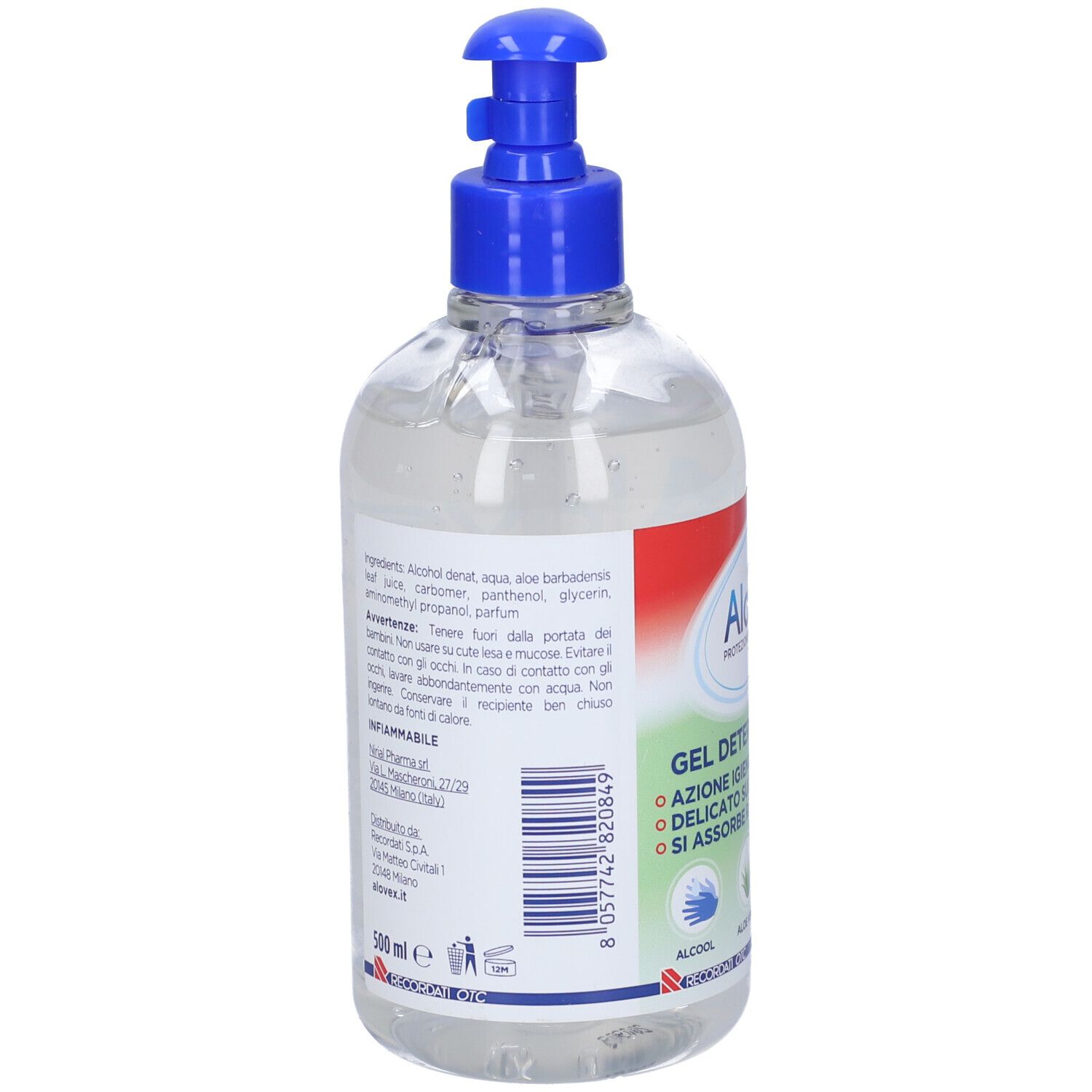 Alovex Protezione Mani Gel 500 Ml