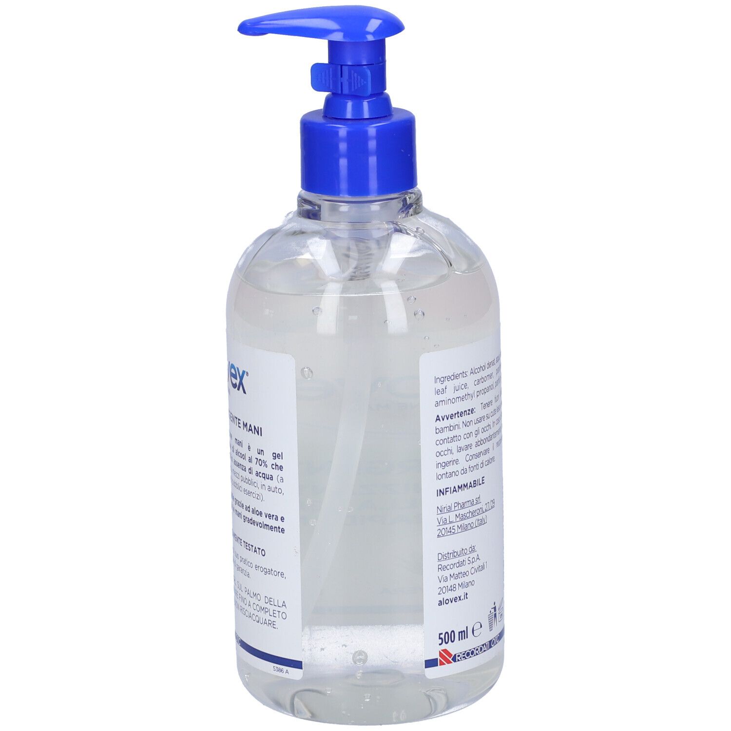 Alovex Protezione Mani Gel 500 Ml