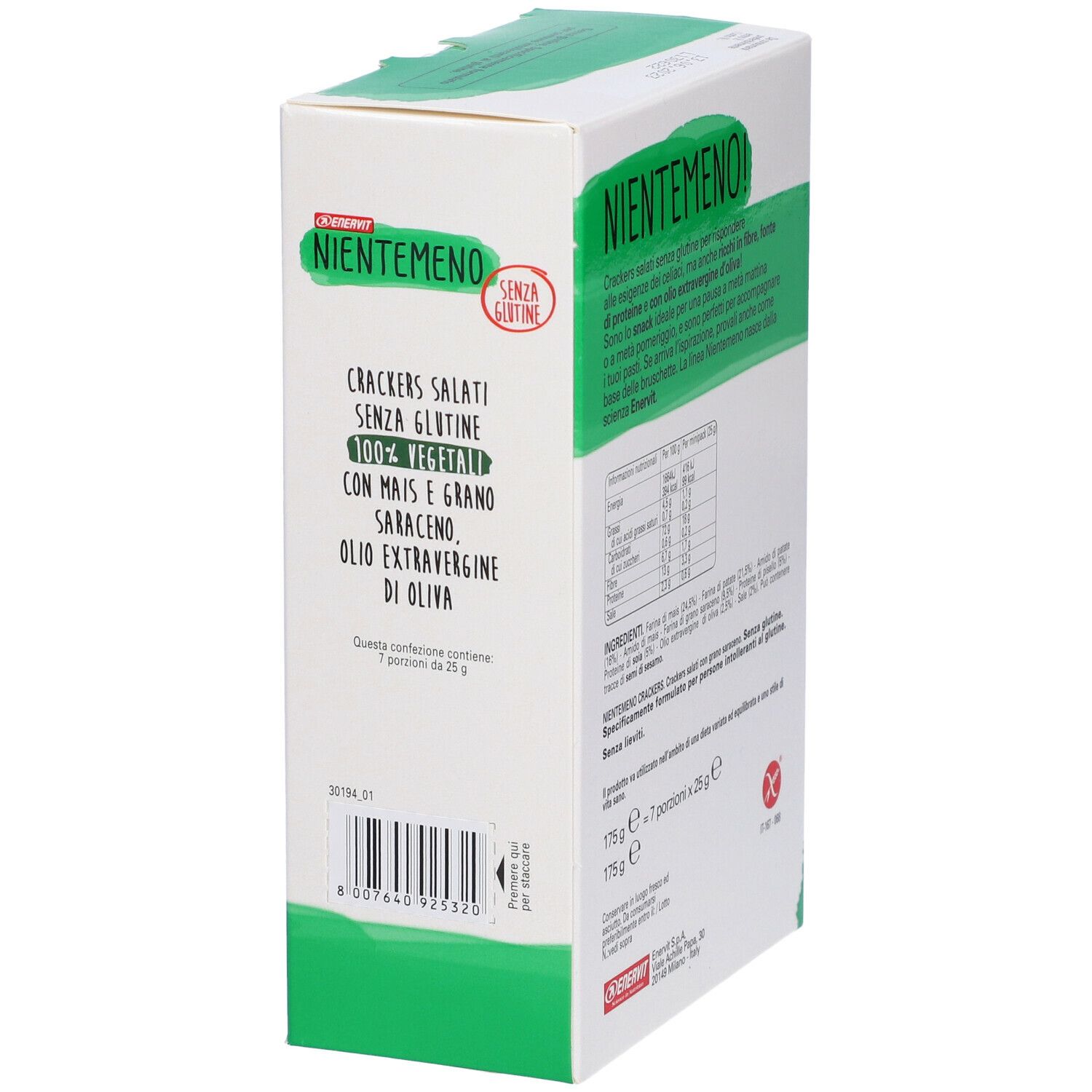 ENERVIT® Nientemeno Crackers grano saraceno