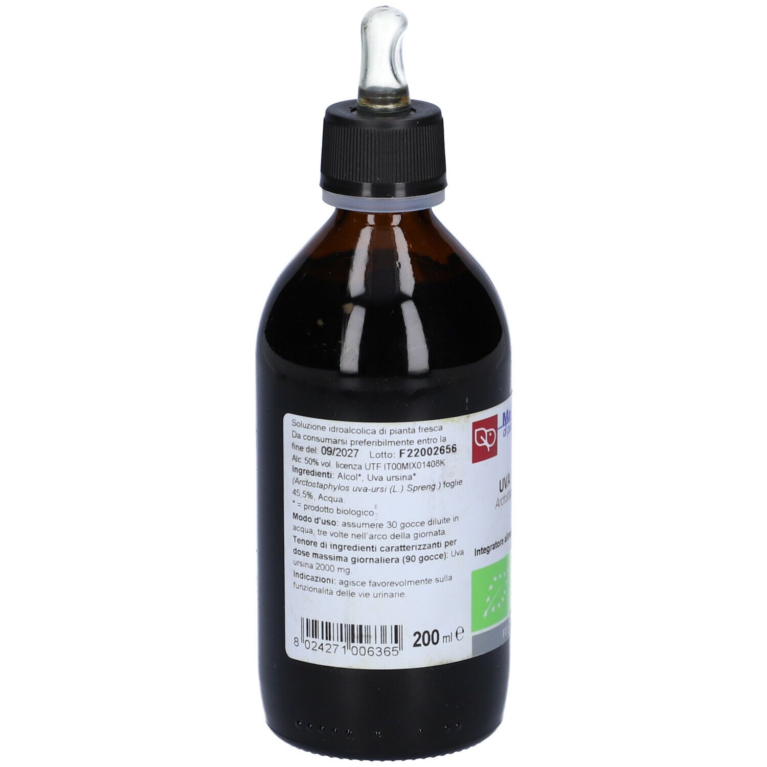 Uva Ursina Tintura Madre 200 Ml Bio