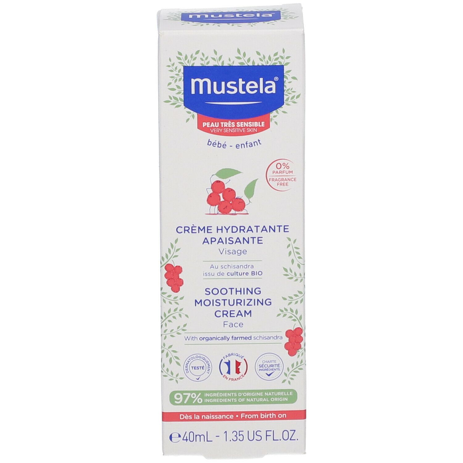 Mustela®  CREMA Crema Idratante Lenitiva IDRATAZIONE QUOTIDIANA PELLE IPERSENSIBILE