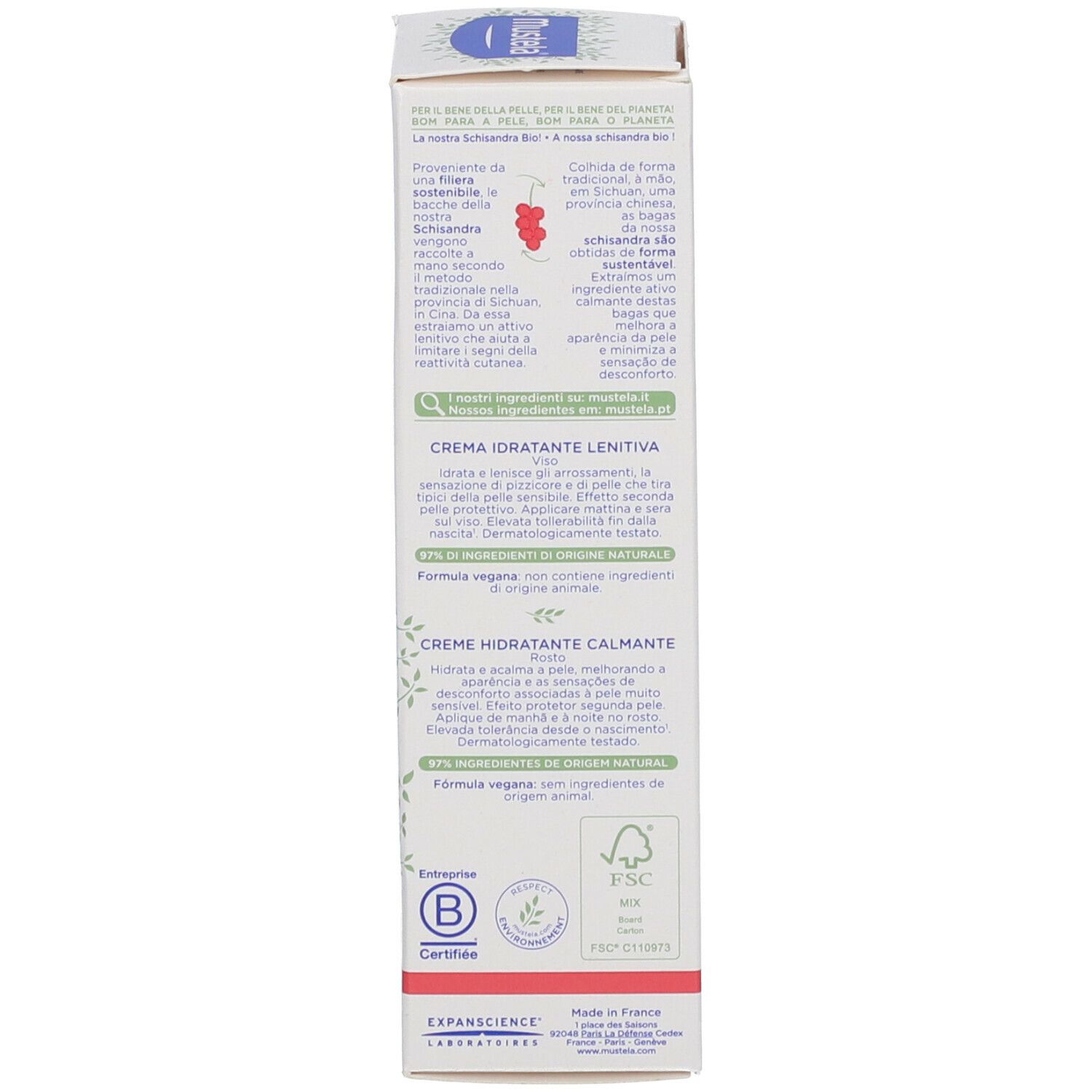 Mustela®  CREMA Crema Idratante Lenitiva IDRATAZIONE QUOTIDIANA PELLE IPERSENSIBILE