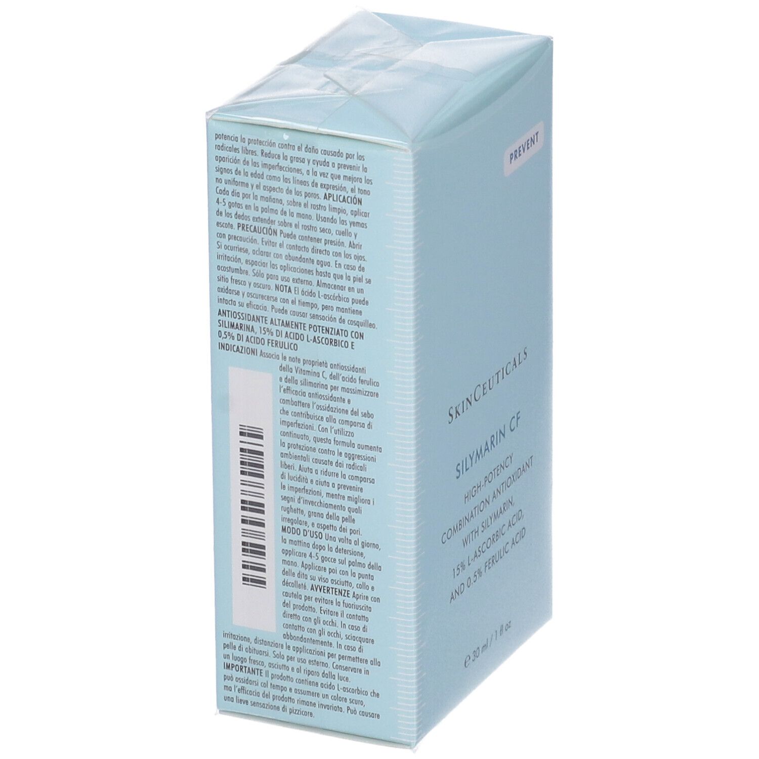 SkinCeuticals Silymarin CF Siero antiossidante con Vitamina C pura ideale per pelli grasse 30 ml