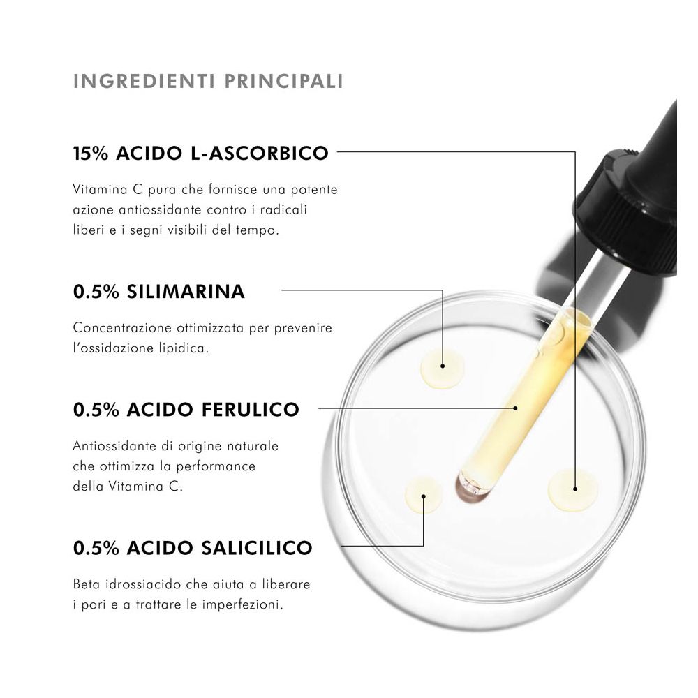SkinCeuticals Silymarin CF Siero antiossidante con Vitamina C pura ideale per pelli grasse 30 ml