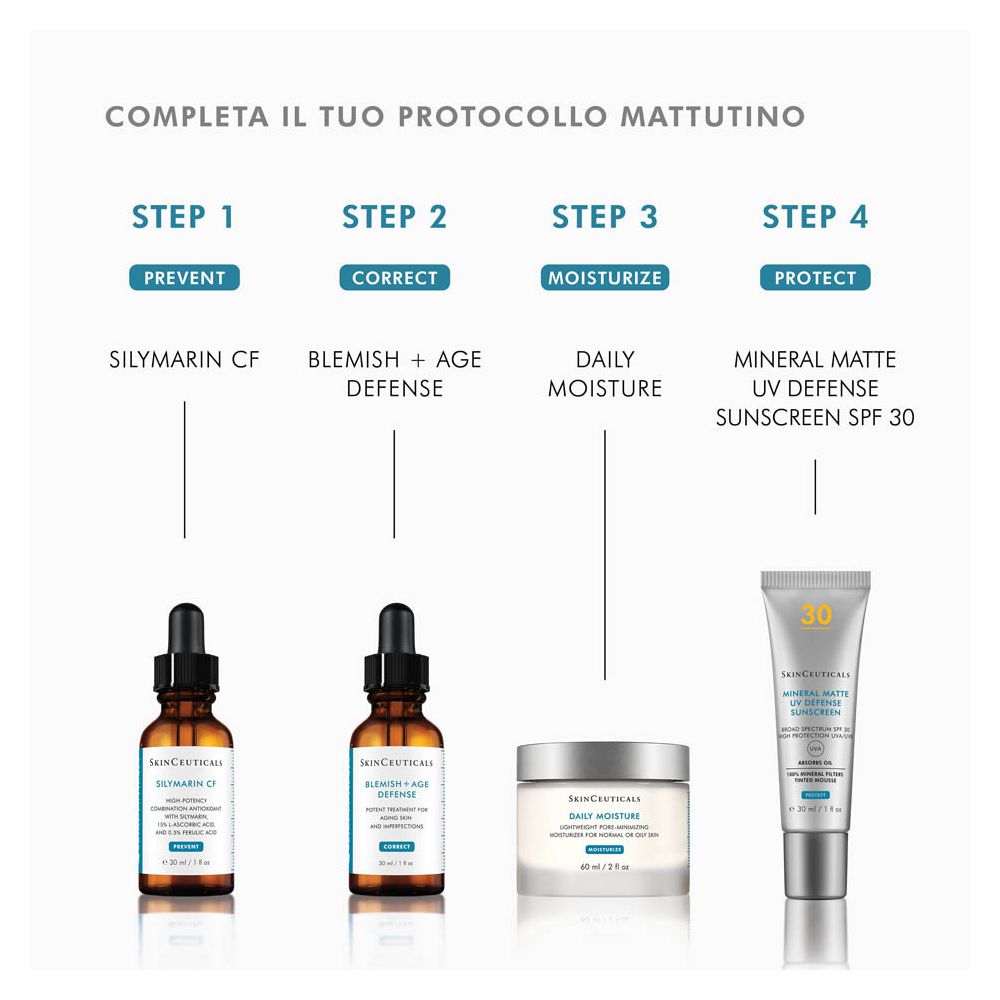 SkinCeuticals Silymarin CF Siero antiossidante con Vitamina C pura ideale per pelli grasse 30 ml