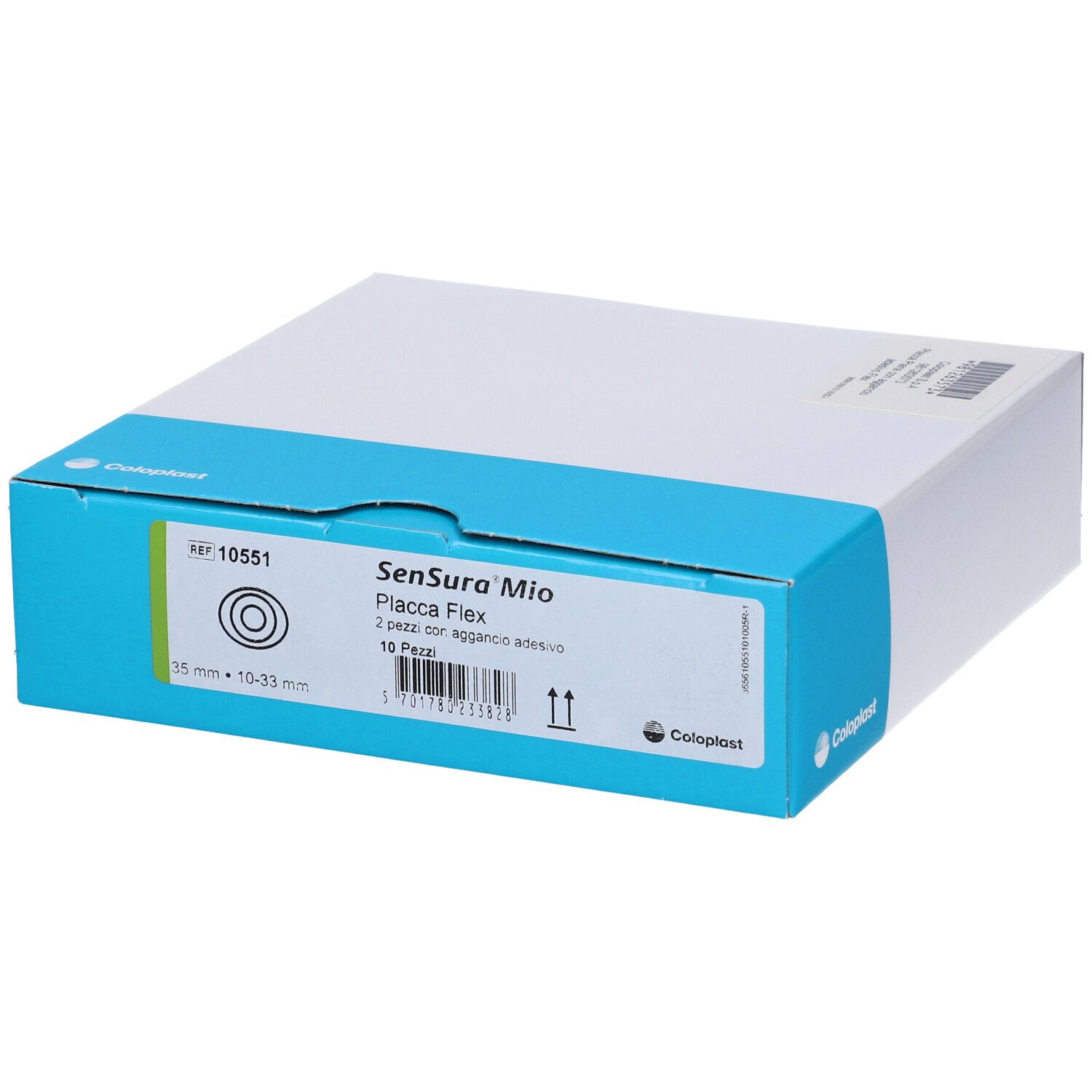 Sensura Mio Flex Placca Piana Con Aggancio Adesivo Foro 10-333 35Mm 10 Pezzi