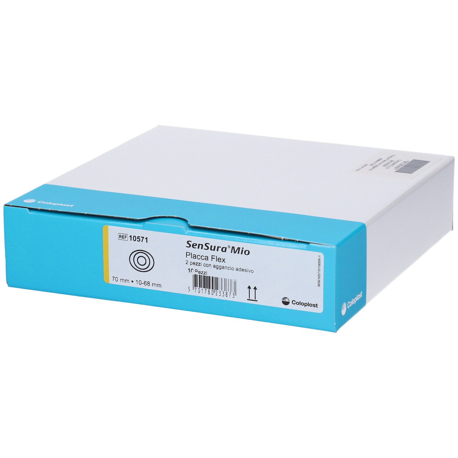 Sensura Mio Flex Placca Piana Con Aggancio Adesivo Foro 10-68 70Mm 10 Pezzi