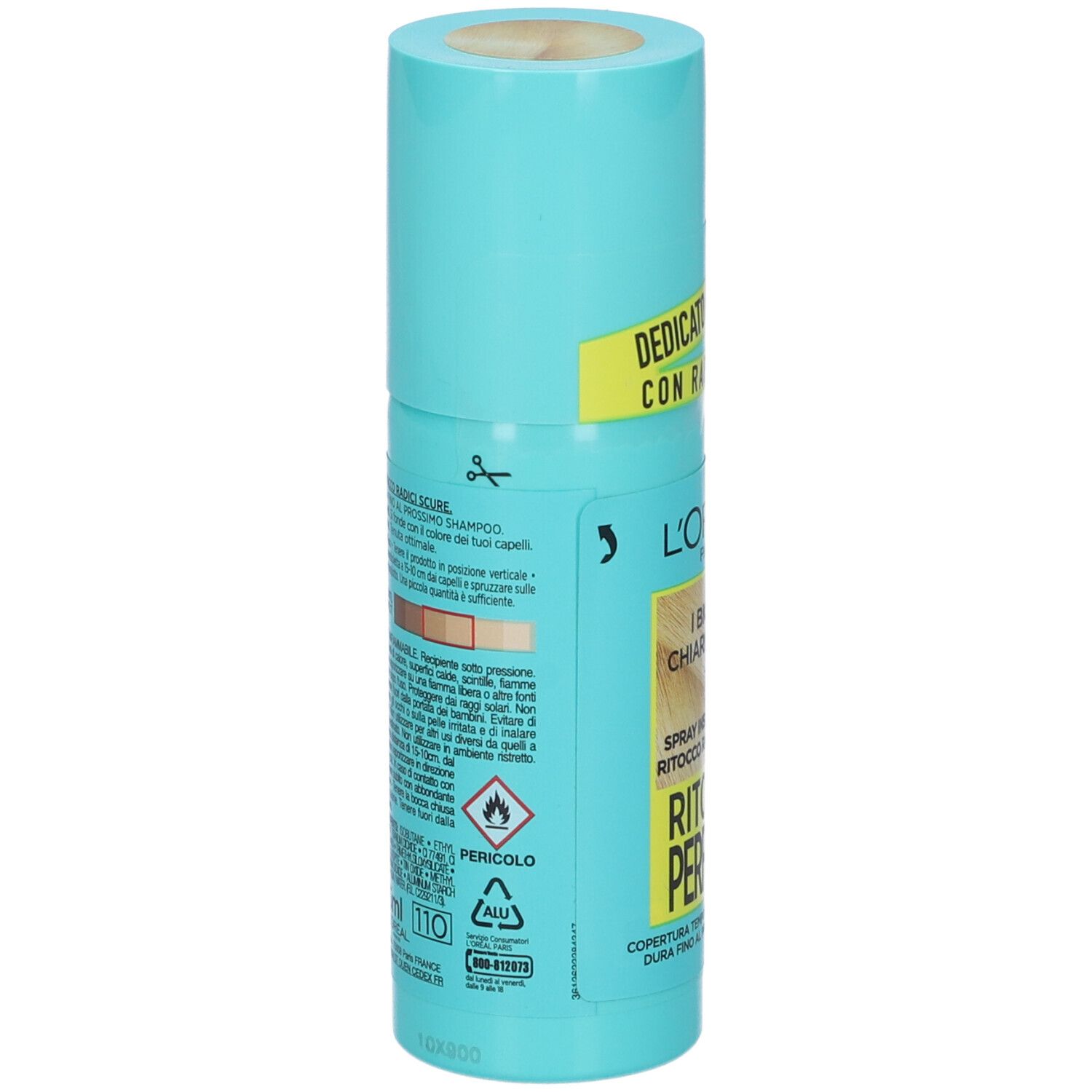 L'Oréal Paris Ritocco Perfetto Spray Radici Colore 9 Biondo Chiaro Dorato