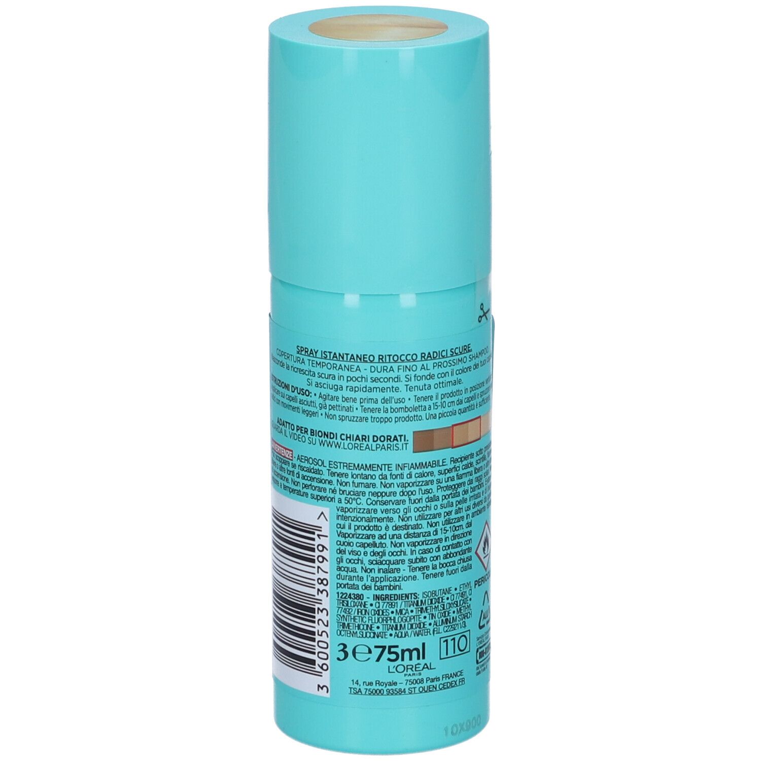 L'Oréal Paris Ritocco Perfetto Spray Radici Colore 9 Biondo Chiaro Dorato