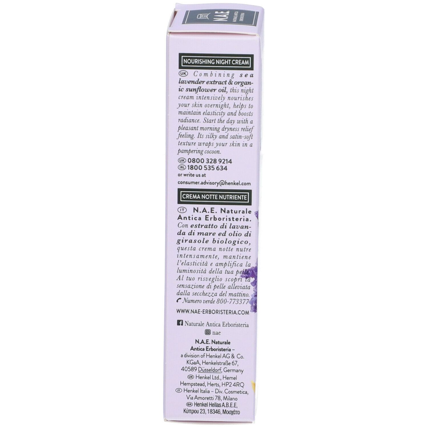 N.A.E. Crema Nutriente Notte Energia