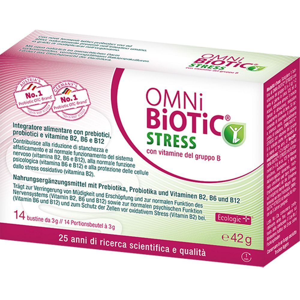 Omni Biotic Stress Vitamine Gruppo B 14 Bustine Da 3 G