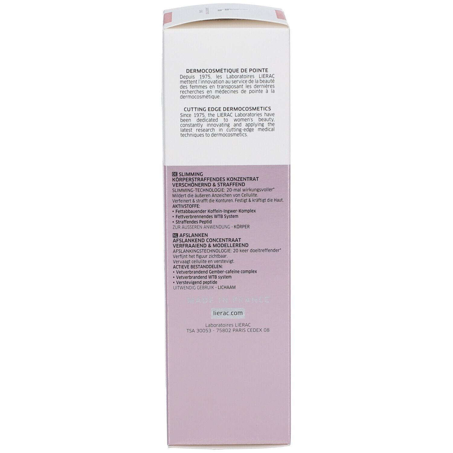 LIERAC Body-slim Concentrato Riducente Tonificante E Sublimante