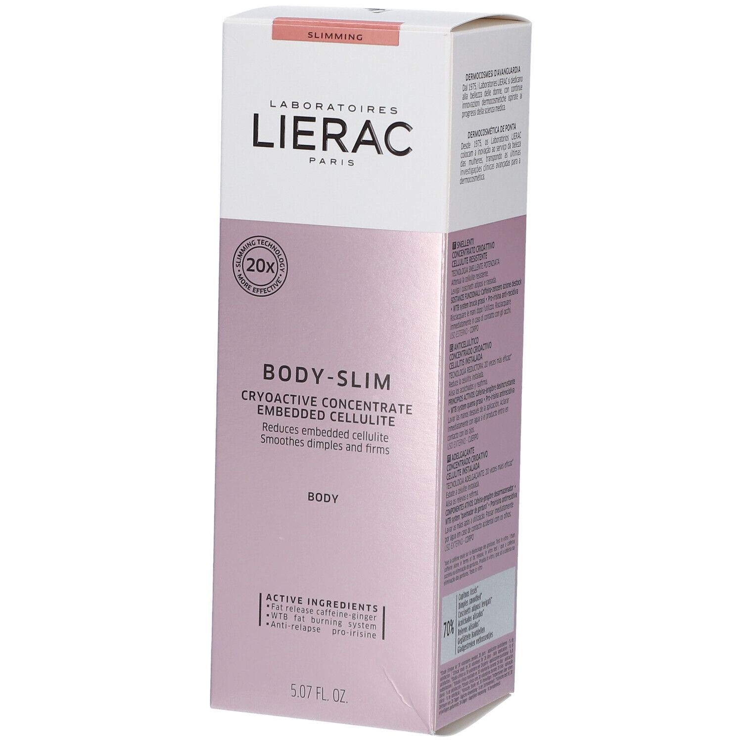 LIERAC Body-Slim Concentrato Crioattivo Cellulite Resistente