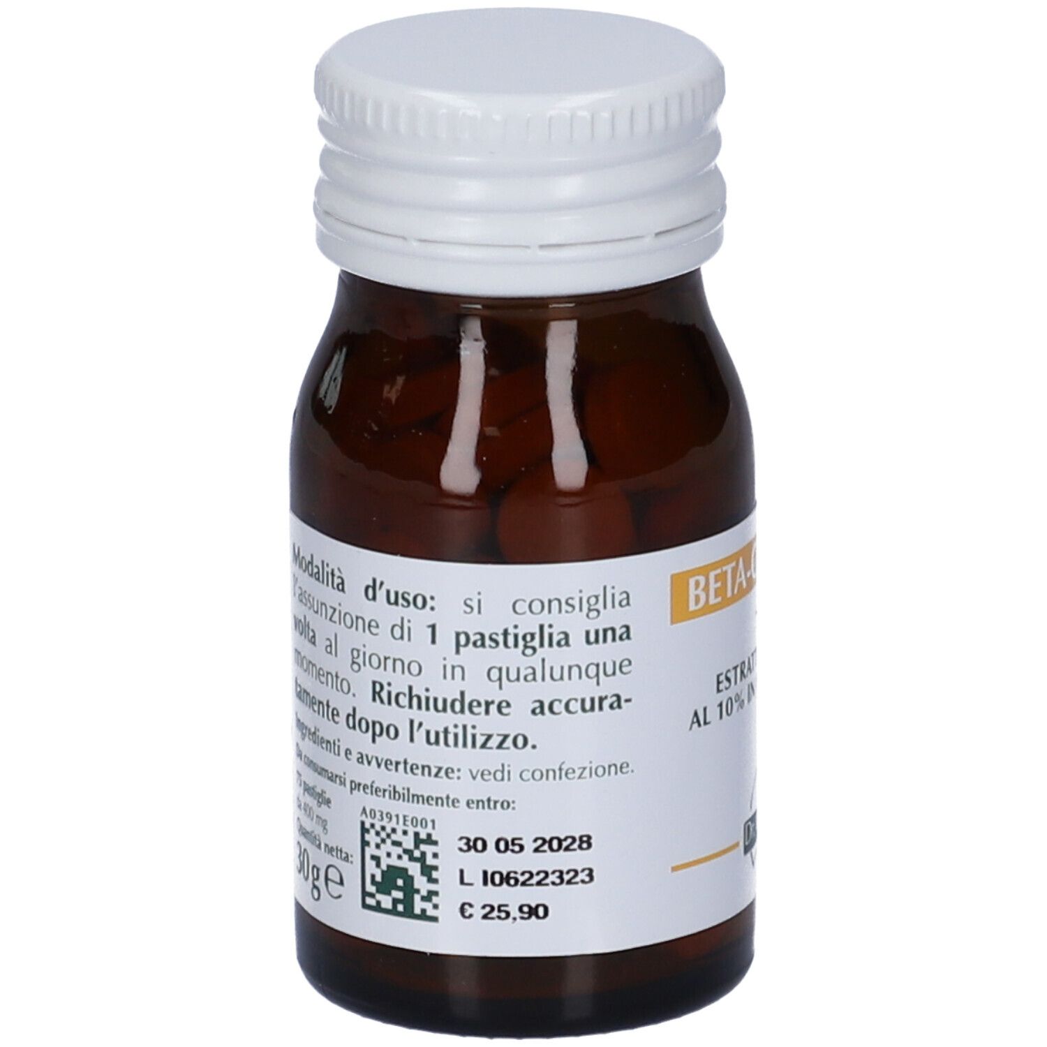 Beta-Carotene Estratto Titolato 75 Pastiglie