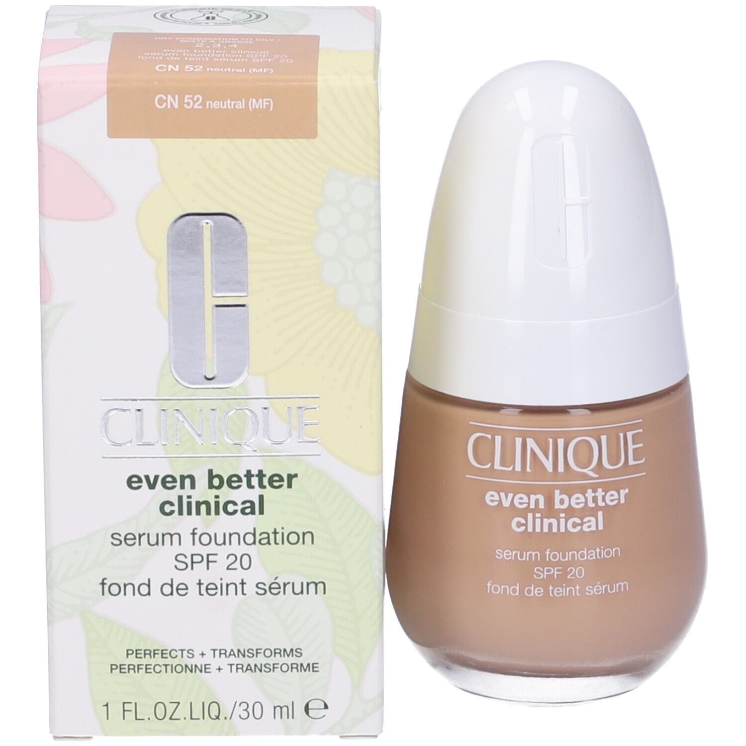 CLINIQUE Even Better Clinical™ Fond de Teint Sérum SPF 20 CN 52 Neutro