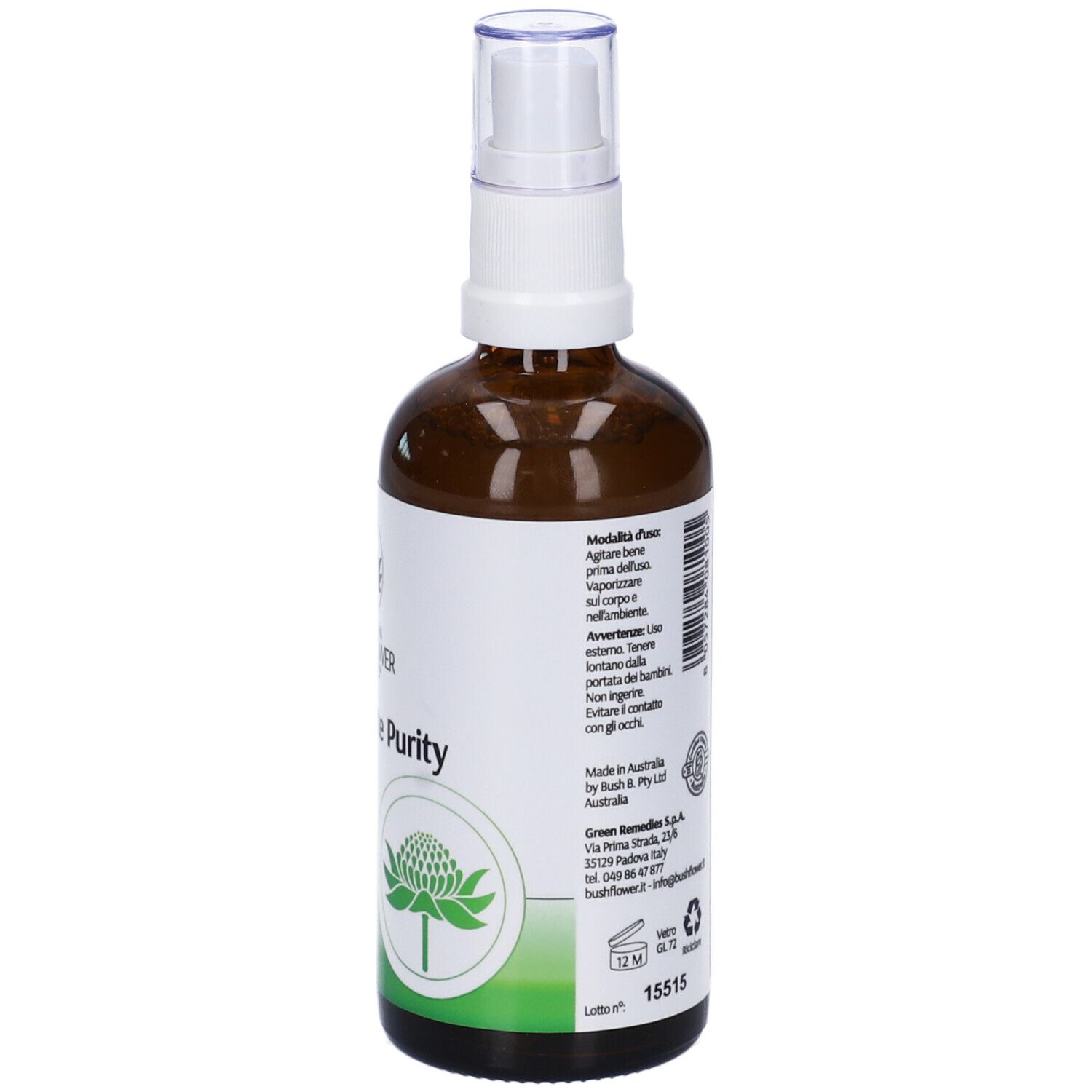 Australian Bush Flower Essences Ambiente Purity Vaporizzatore 100 Ml