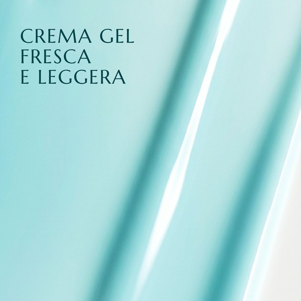 Primo piano della texture gel fresca e leggera della crema Collistar Uomo Hydra.