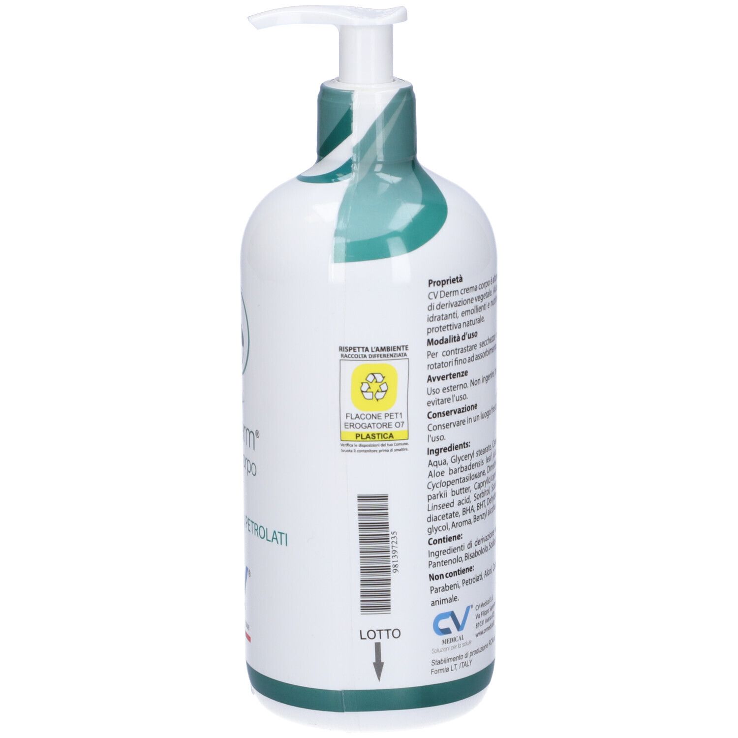 Cv Derm Crema Corpo 500Ml