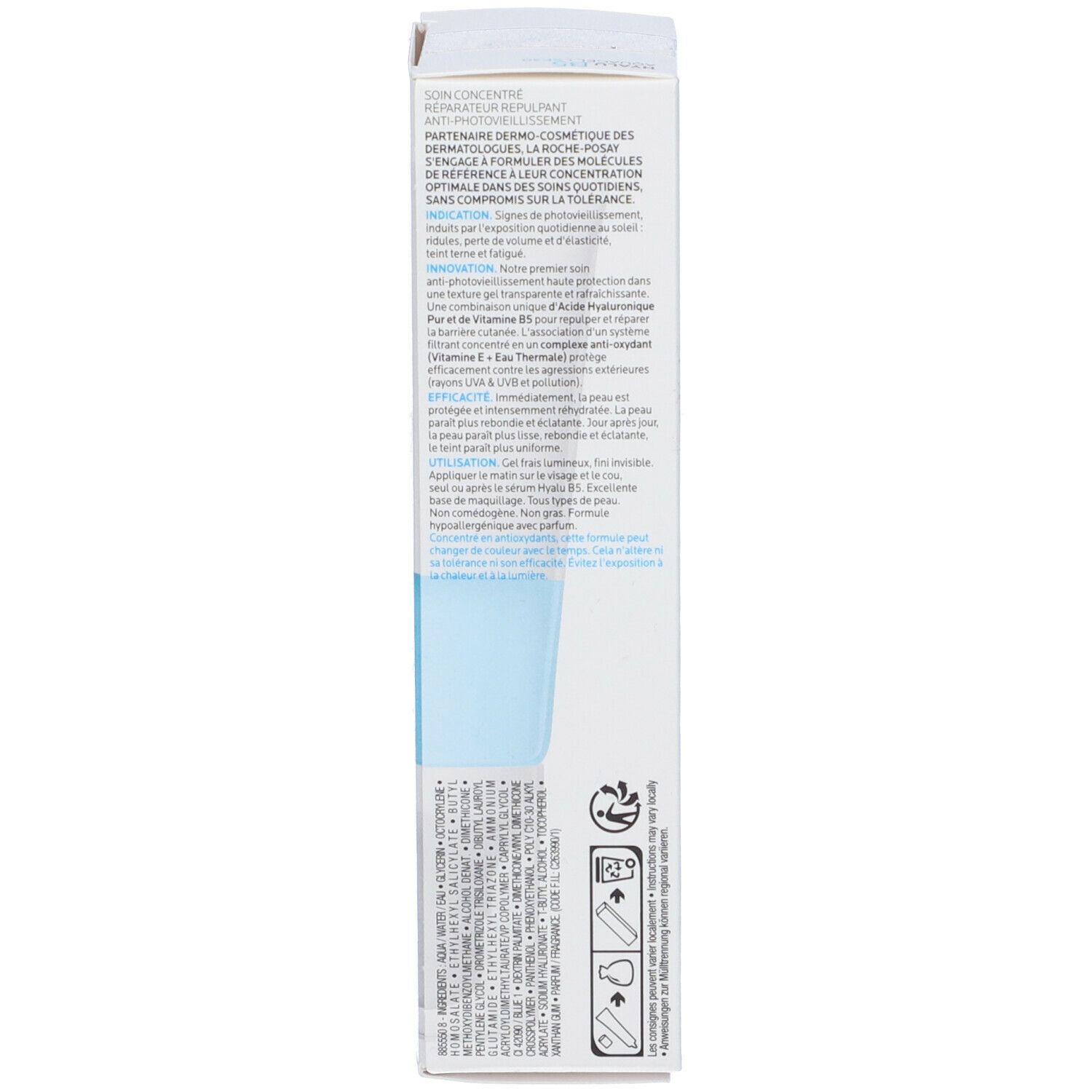 La Roche-Posay Hyalu B5 Acquagel Trattamento anti-rughe anti fotoinvecchiamento SPF 30 50 ml