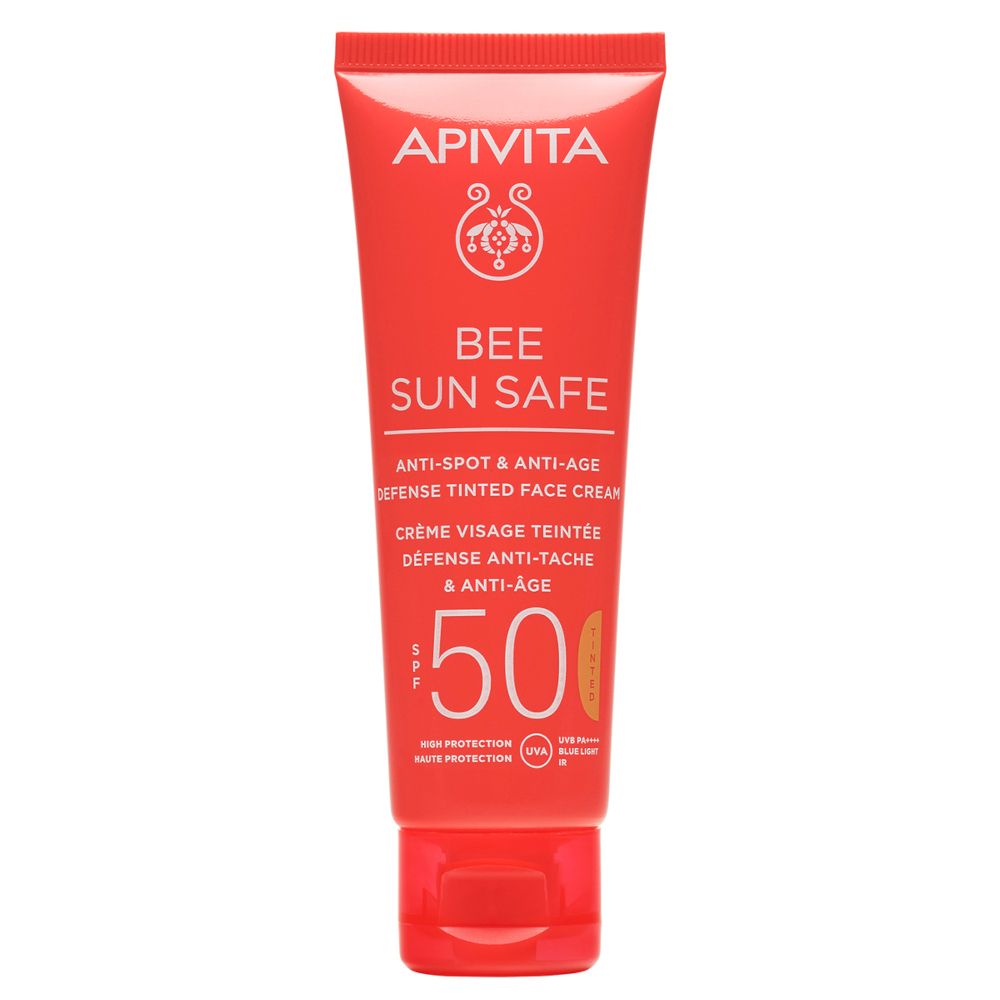 APIVITA Crema Viso Colorata Anti-Macchia&Anti-Age SPF50