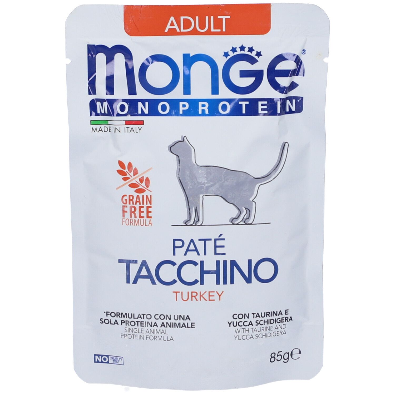Monge Monoprotein Paté Tacchino Gatti Adulti