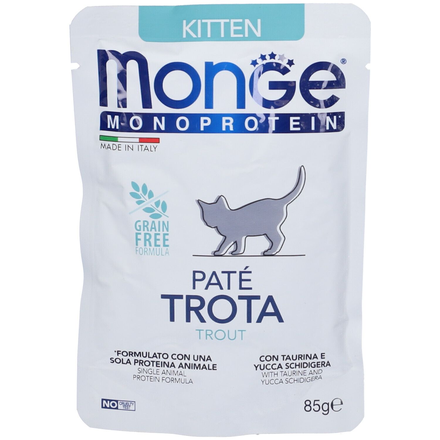 Monge Busta Monoporzione Kitten Pate Trota Gatti
