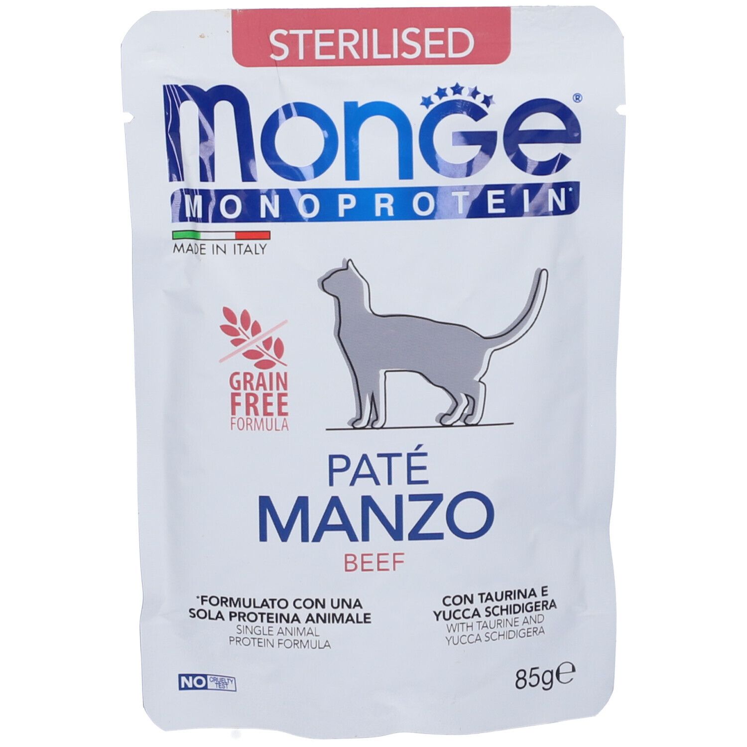 Monge Monoprotein Paté Manzo Gatti Sterilizzati