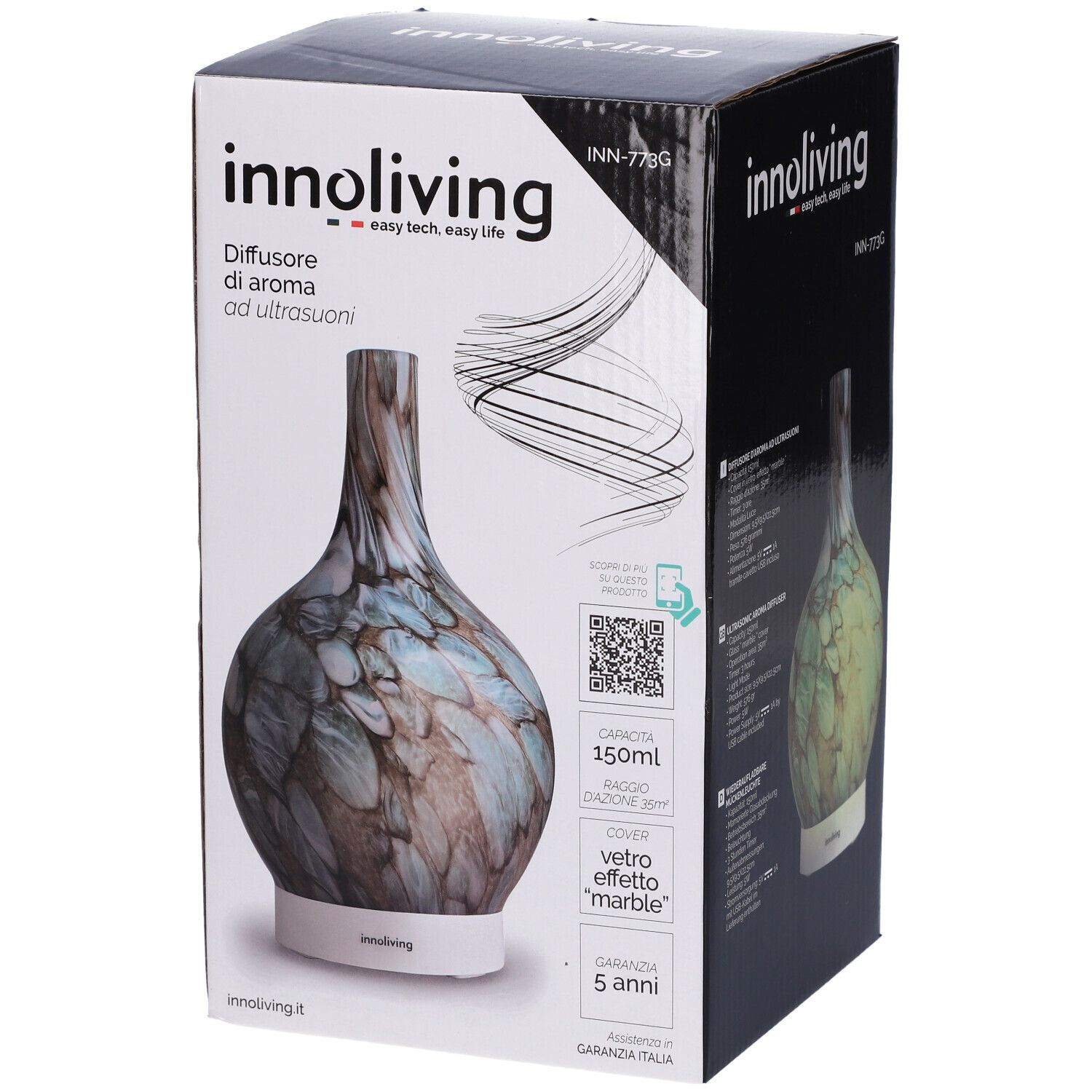 Innoliving Diffusore Di Aroma Ad Ultrasuoni Vetro