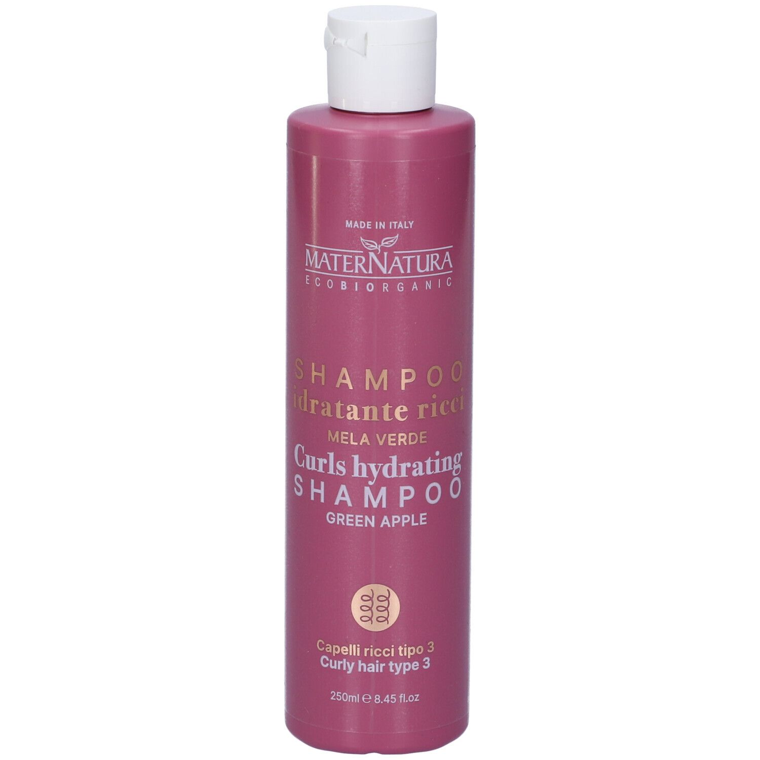 Madrenatura Shampoo Idratante alla Mela per Capelli Ricci